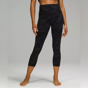 Lululemon Align Crop 23" -Heritage 365 Camo Deep Coal Multi- Size 0